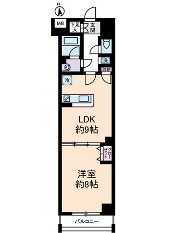 いずみマンションⅡの物件間取画像