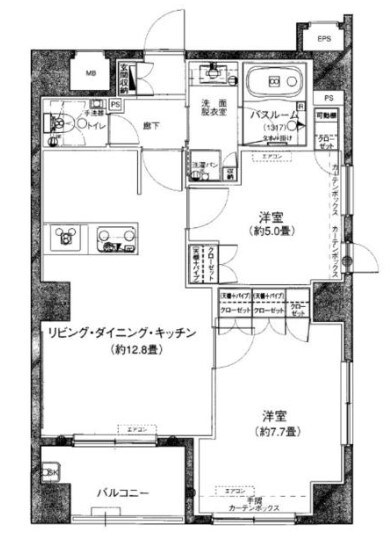 グリーンパーク東日暮里の物件間取画像