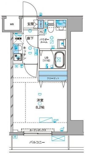 ジェノヴィア浅草Ⅲグリーンヴェールの物件間取画像