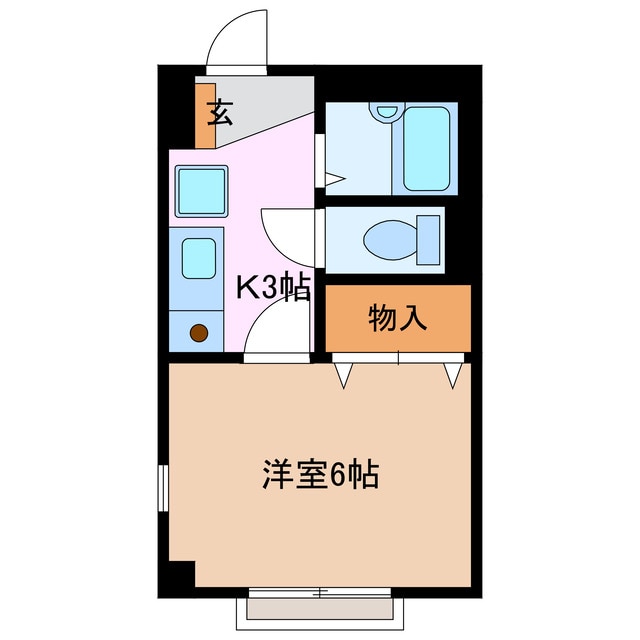 シングルハイツ川島の物件間取画像