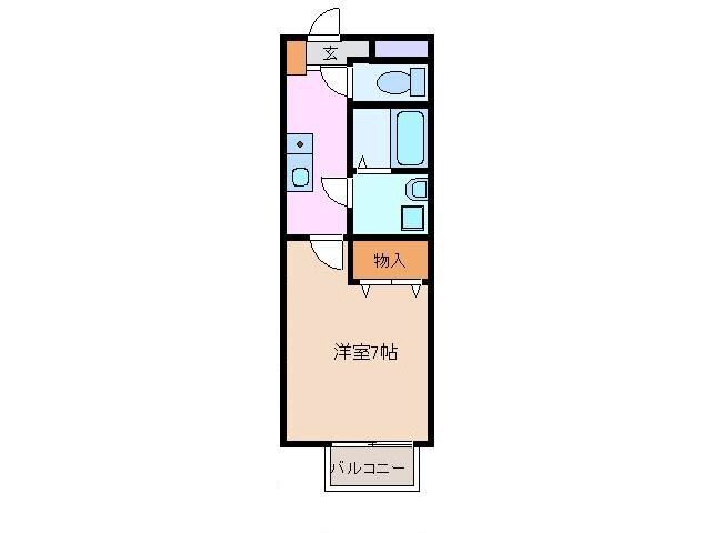 西藤原駅 徒歩17分 1階の物件間取画像