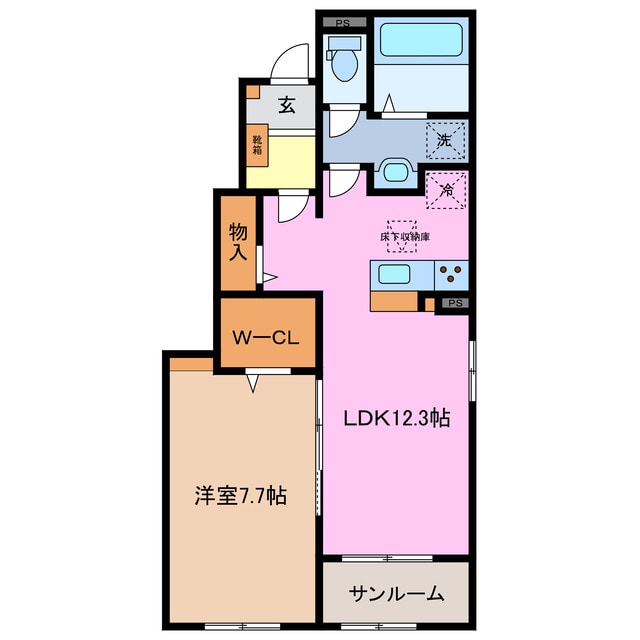 東員駅 徒歩15分 1階の物件間取画像