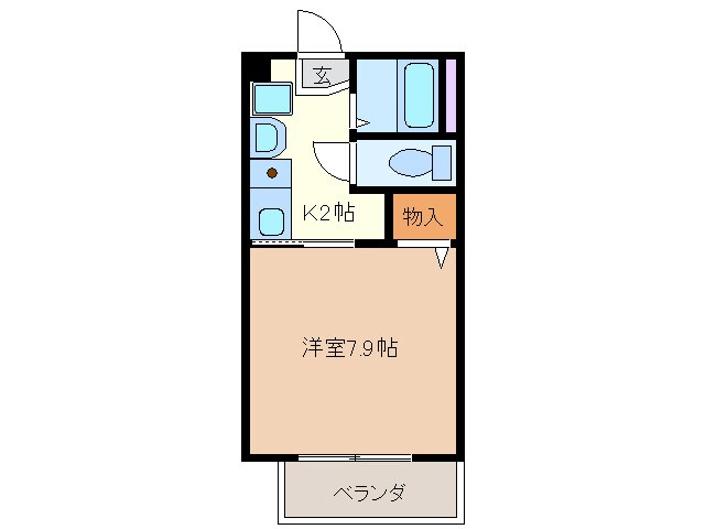 菰野駅 徒歩8分 2階の物件間取画像