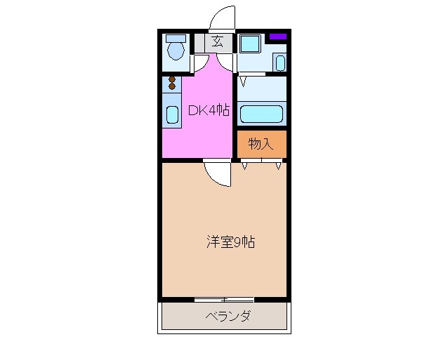 中菰野駅 徒歩49分 1階の物件間取画像