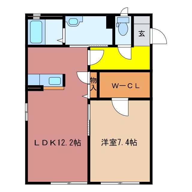 桜駅 徒歩15分 2階の物件間取画像