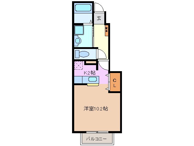 メゾンレクレールの物件間取画像