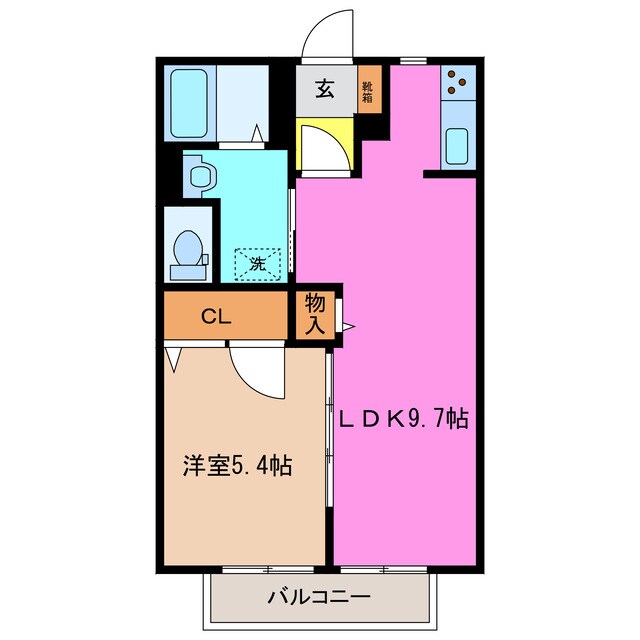 ハイネス２１ Ｄの物件間取画像