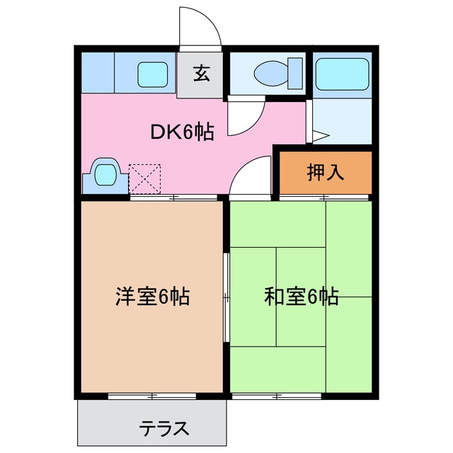 高茶屋駅 徒歩13分 1階の物件間取画像