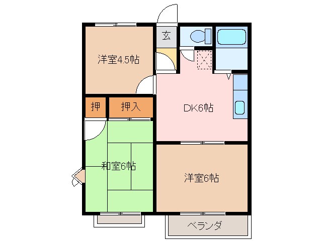 トラッドハウスＡの物件間取画像