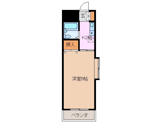 津新町駅 徒歩17分 2階の物件間取画像