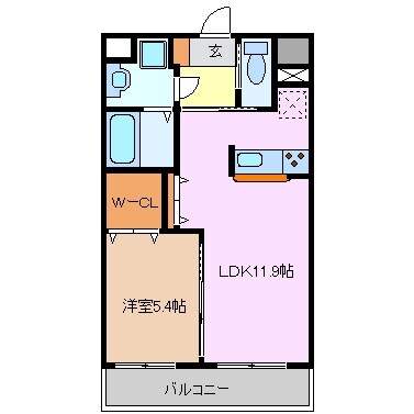 津新町駅 徒歩8分 4階の物件間取画像