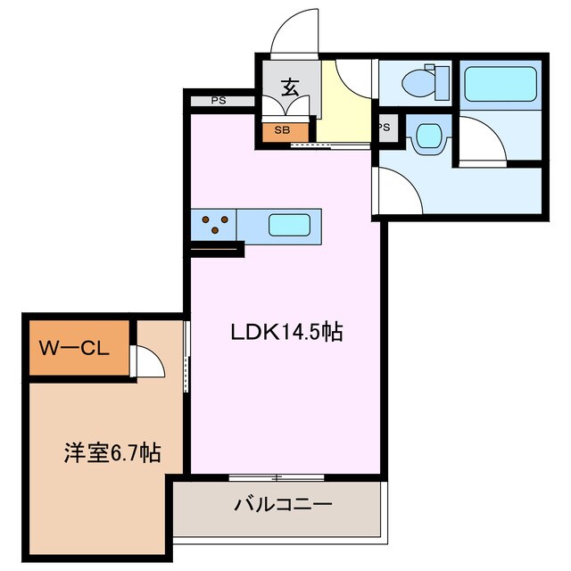 ＳｈａＭａｉｓｏｎ　ＭａｔｓｕｓａｋａＣａｓｔｌｅの物件間取画像