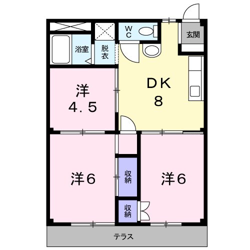 東松阪駅 徒歩25分 2階の物件間取画像