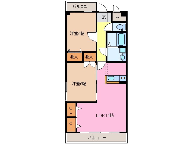 マイタウン松阪の物件間取画像