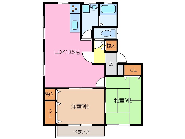 リバティハイツの物件間取画像