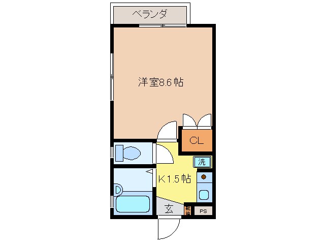 五十鈴川駅 徒歩17分 2階の物件間取画像