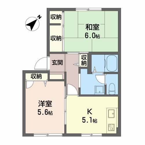 明星駅 徒歩35分 1階の物件間取画像