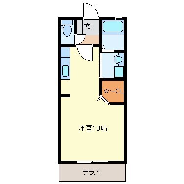 宮町駅 徒歩22分 1階の物件間取画像