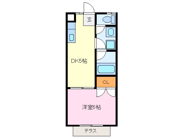 山田上口駅 徒歩32分 1階の物件間取画像