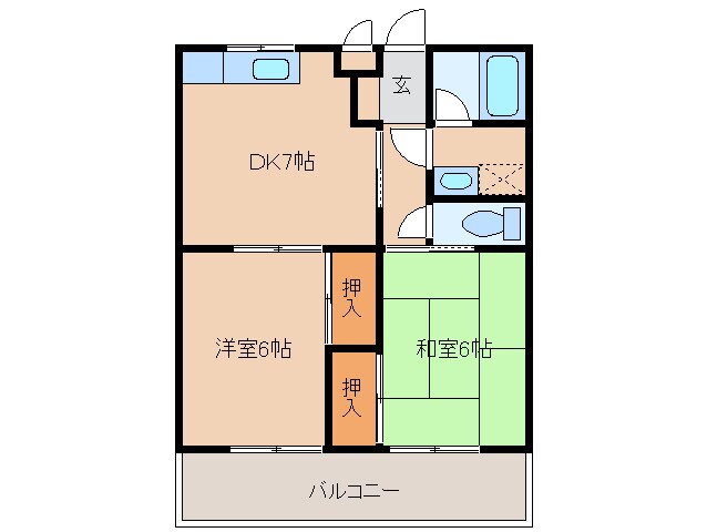 五十鈴ケ丘駅 徒歩42分 3階の物件間取画像