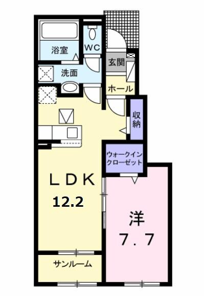 明野駅 徒歩23分 1階の物件間取画像