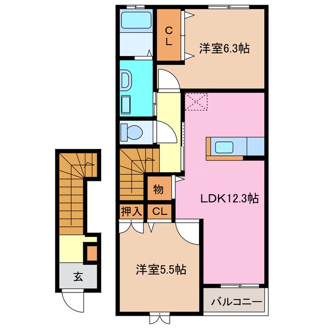 リベルテ南浦の物件間取画像