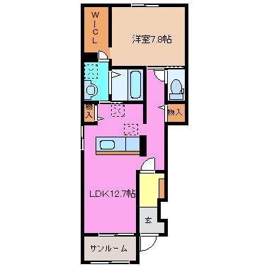 高茶屋駅 徒歩5分 1階の物件間取画像