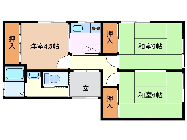 メゾンフルールの物件間取画像