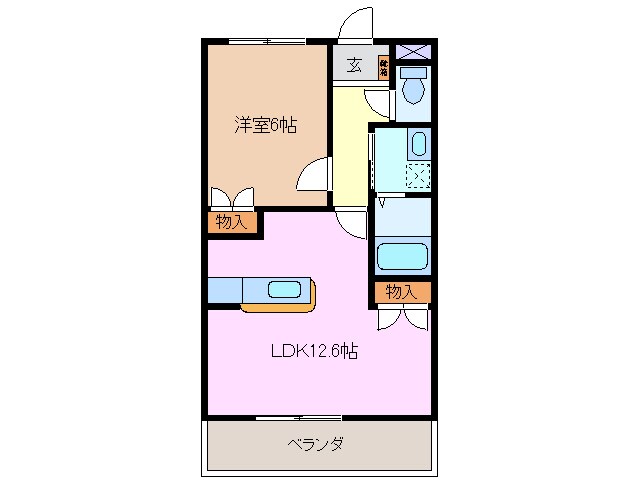 庵マンションの物件間取画像