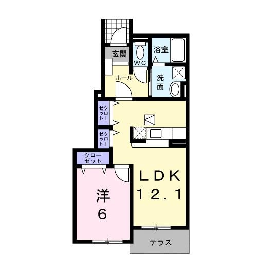 セレッソＫの物件間取画像