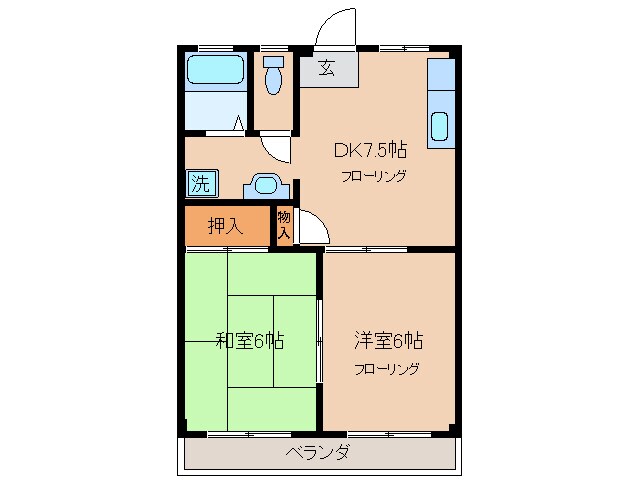 ピュアタウンの物件間取画像