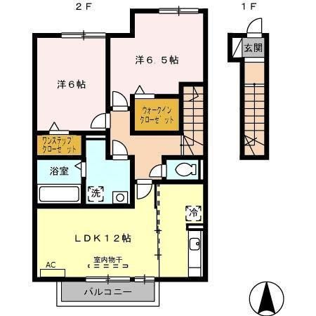 アーデ フライア　Aの物件間取画像