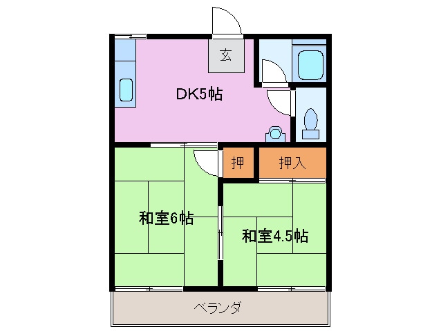 マンションホートクの物件間取画像