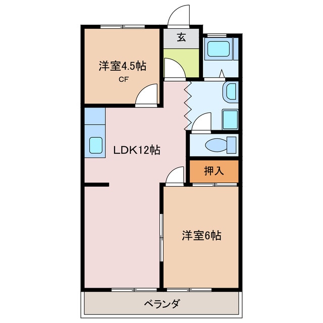 コーポラス匠の物件間取画像