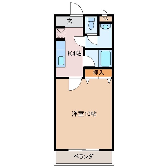 平田町駅 徒歩24分 4階の物件間取画像