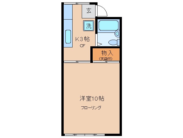 平田町駅 徒歩9分 1階の物件間取画像