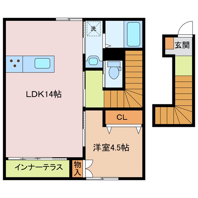 三日市駅 徒歩11分 2階の物件間取画像