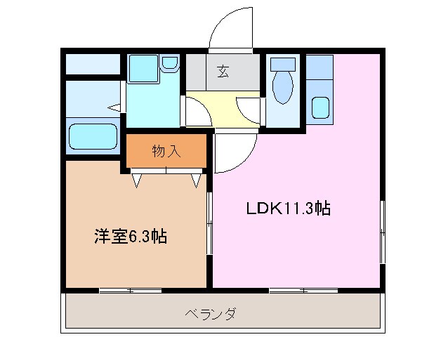 鈴鹿市駅 徒歩13分 1階の物件間取画像