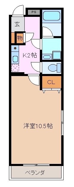 メゾンセントレア1の物件間取画像