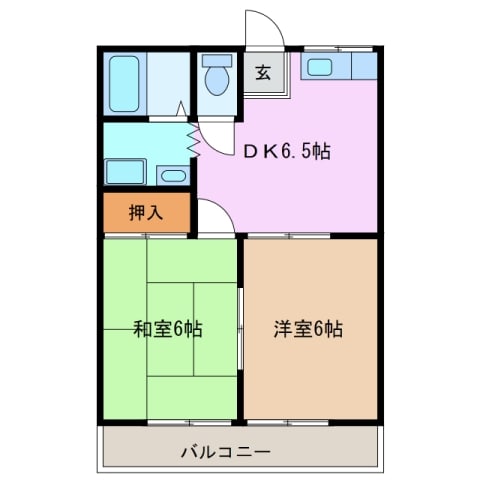 小平ハイツの物件間取画像