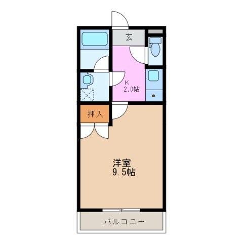 コーポバロン中野の物件間取画像