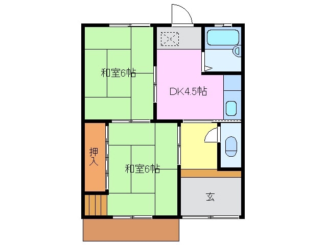 万半荘の物件間取画像