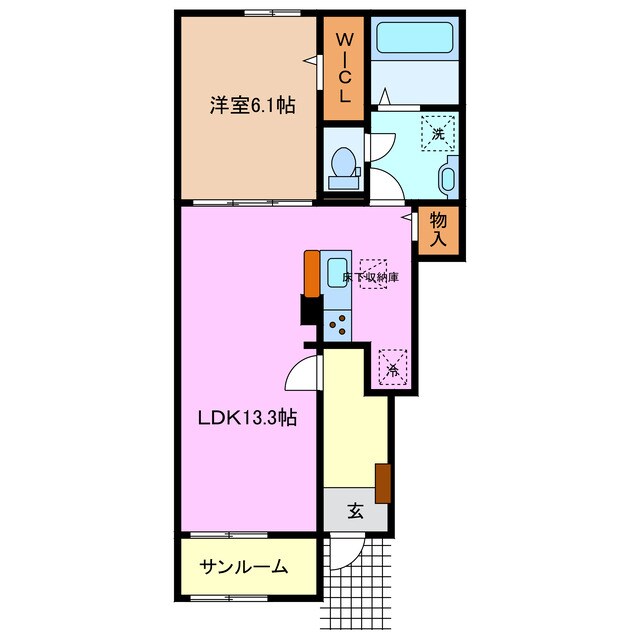 ラシア　Ⅲの物件間取画像