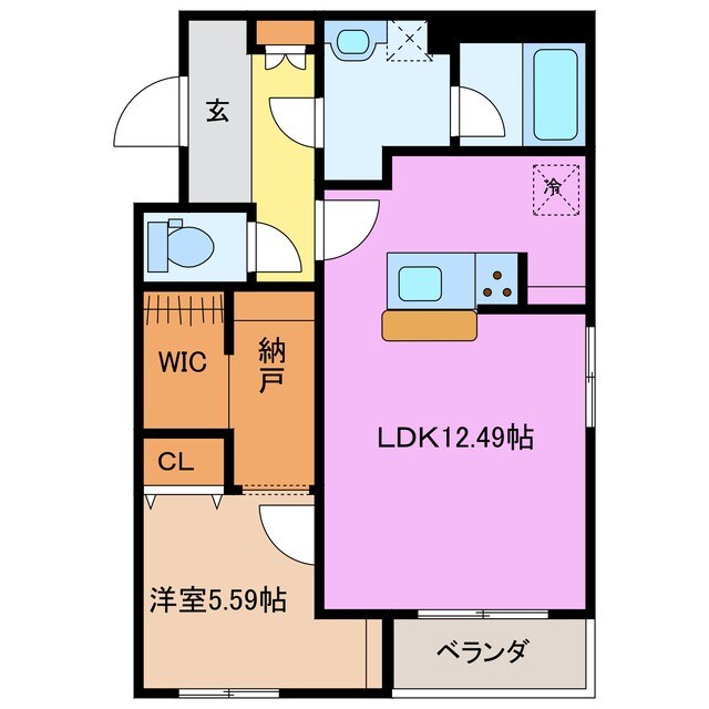 カーサパズＥの物件間取画像