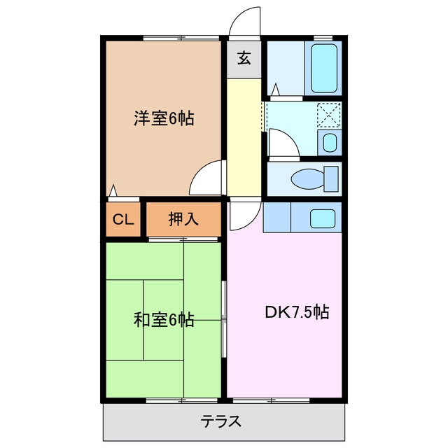 ボンボヤージⅢの物件間取画像