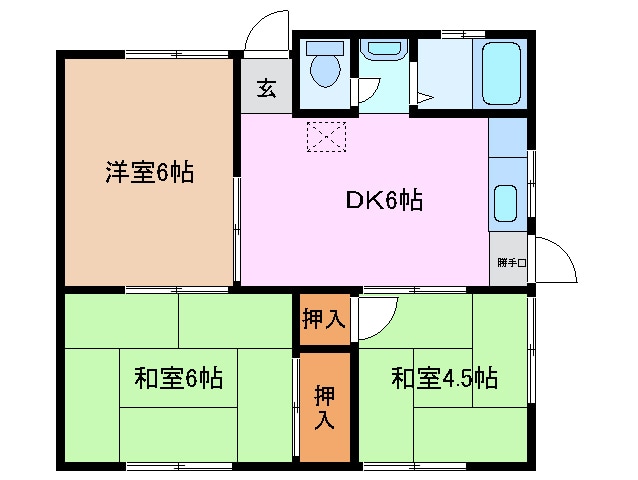 播磨水谷様借家の物件間取画像