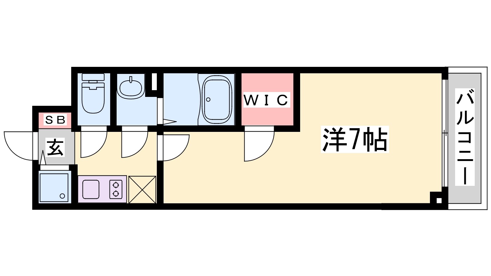 エスリード神戸ハーバーテラスの物件間取画像