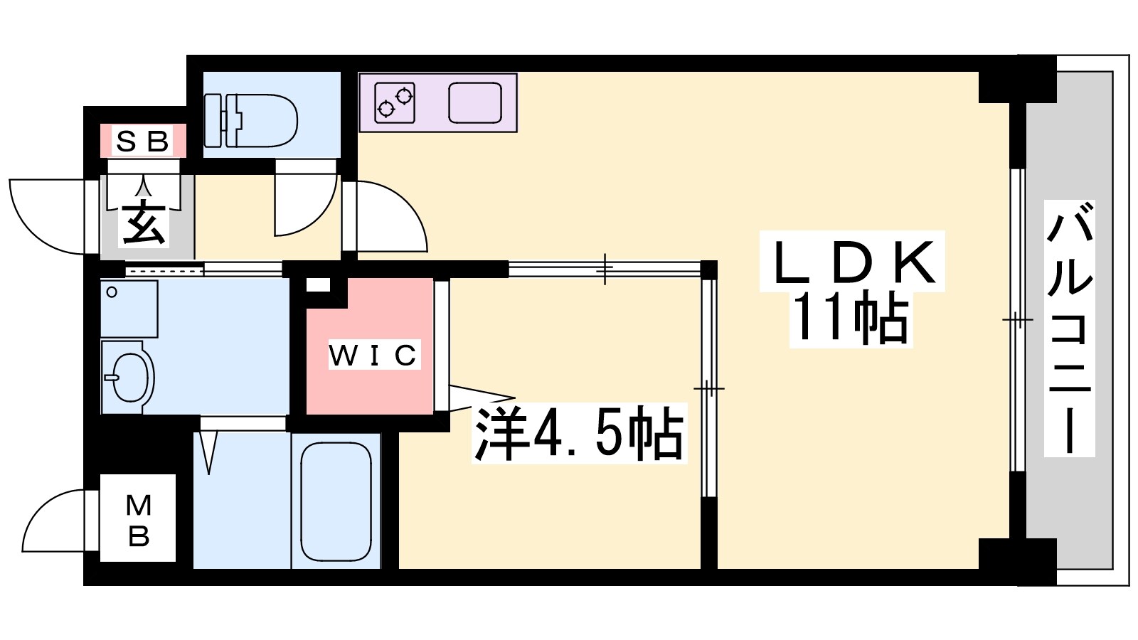 グレンパーク兵庫駅前の物件間取画像