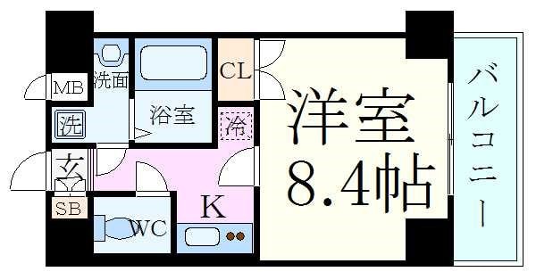 クレアート新大阪セレニティの物件間取画像