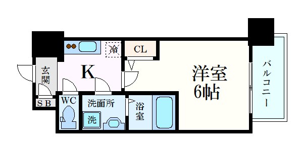 エスリード弁天町グランツの物件間取画像